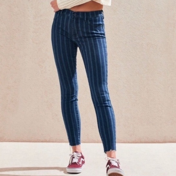 PacSun Denim - Pacsun | Striped Skinny Ankle Jeggings